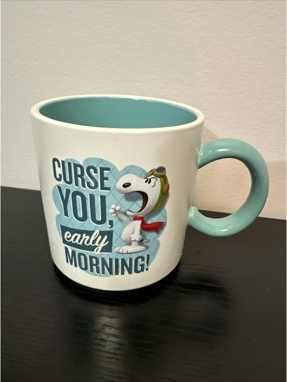 Hallmark 2015 the Peanuts Movie Snoopy Curse You Early Morning Coffee Mug